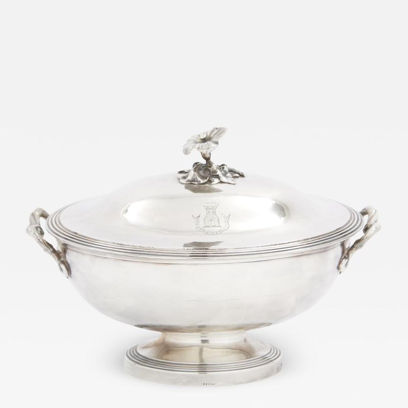 Elegant Refined French Silver Plate Covered Tureen