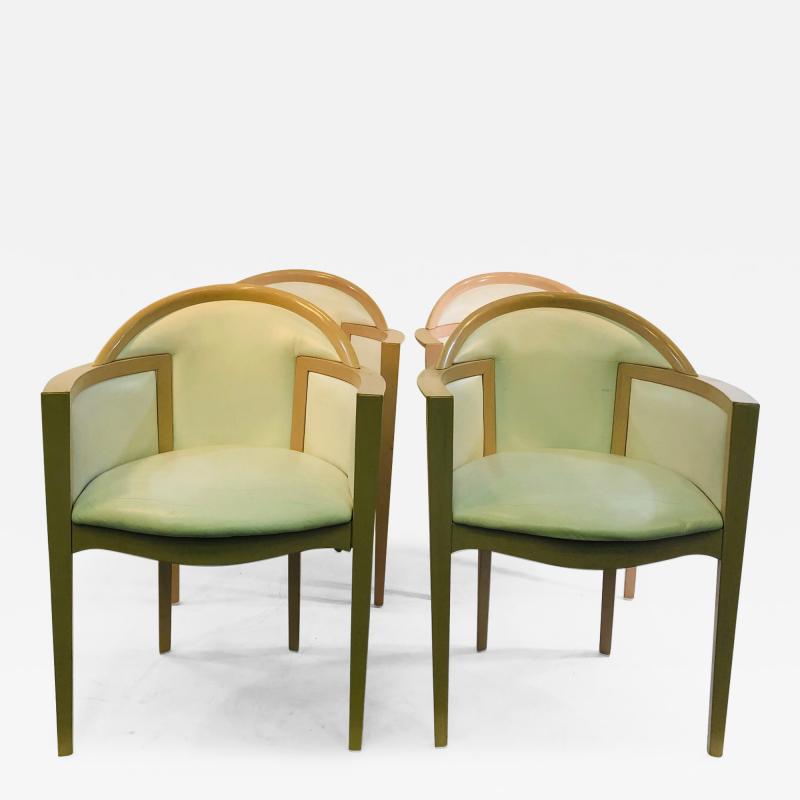 Elegant Set of 4 Italian Chairs with Great Design