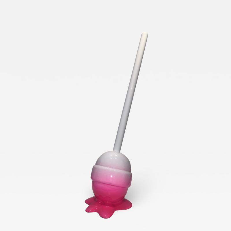 Elena Bulatova The Sweet Life White to Hot Pink Lollipop