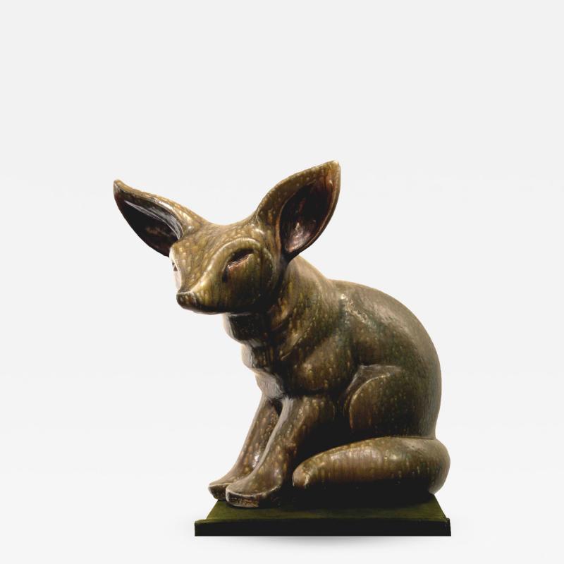 Elfriede Balzar Kopp Fox Fennec sculpture by Elfriede Balzar Kopp circa 1955