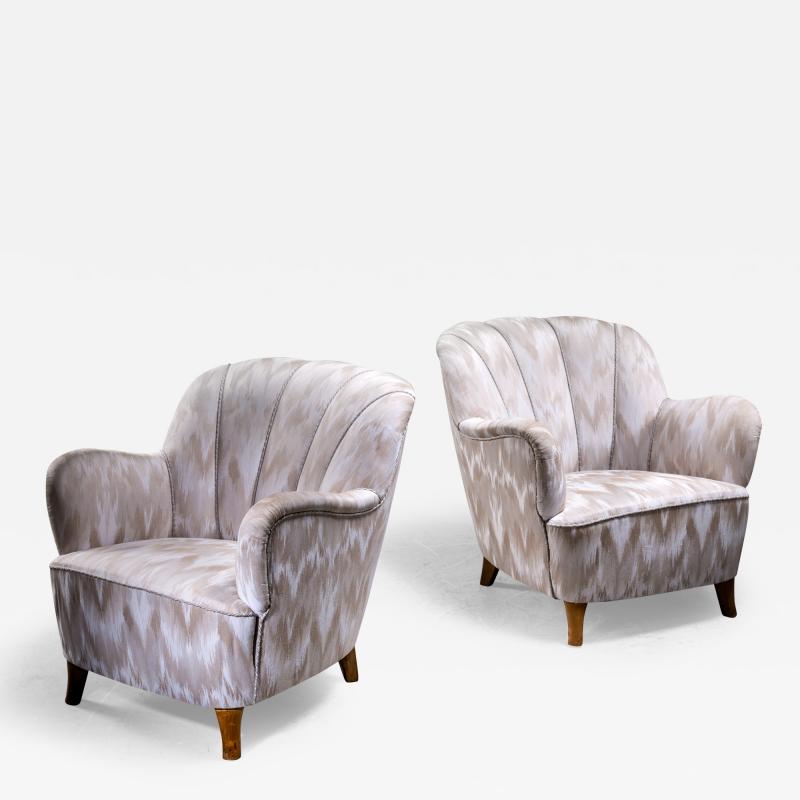 Elias Svedberg Pair of Elias Svedberg club chairs