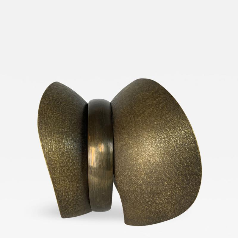 Elie Hirsch BEAUTY BELT Hammered brass sculpture