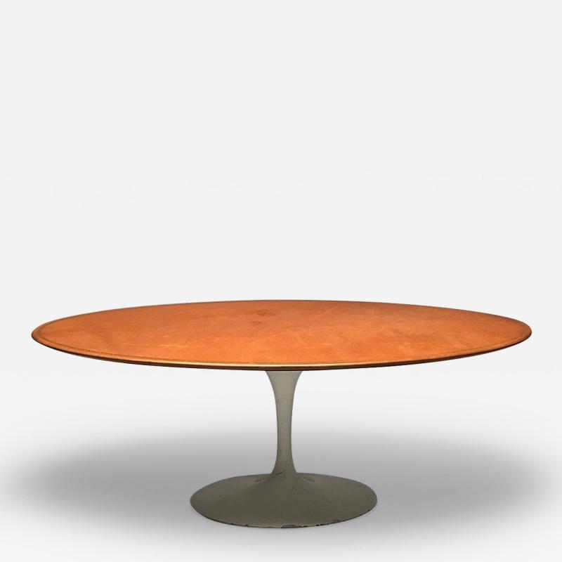 Eliel Saarinen Eero Saarinen Mid Century Modern Tulip Dining Table Leather Top Miles Redd