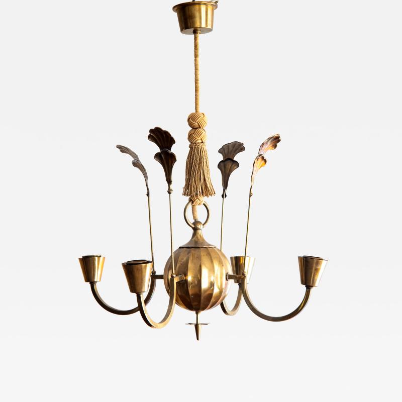 Elis Bergh Early 20th Century Chandelier by Elis Bergh