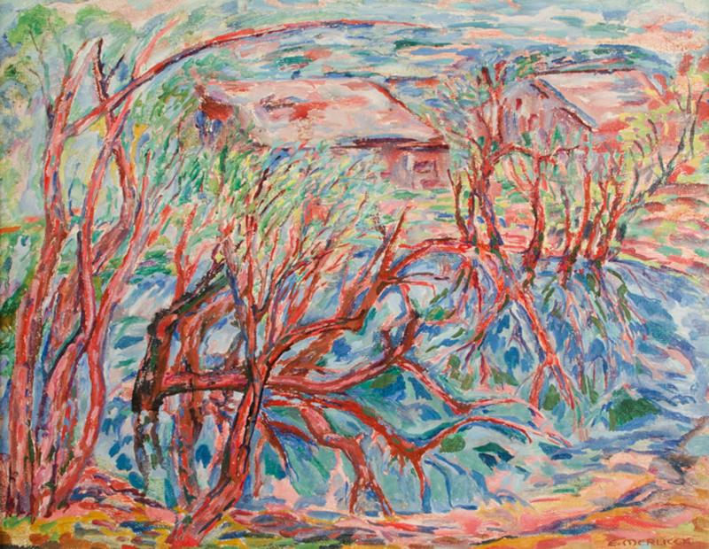 Elisabeth Merlicek Elisabeth Merlicek Vienna 1911 1988 Fruhling am Teich 