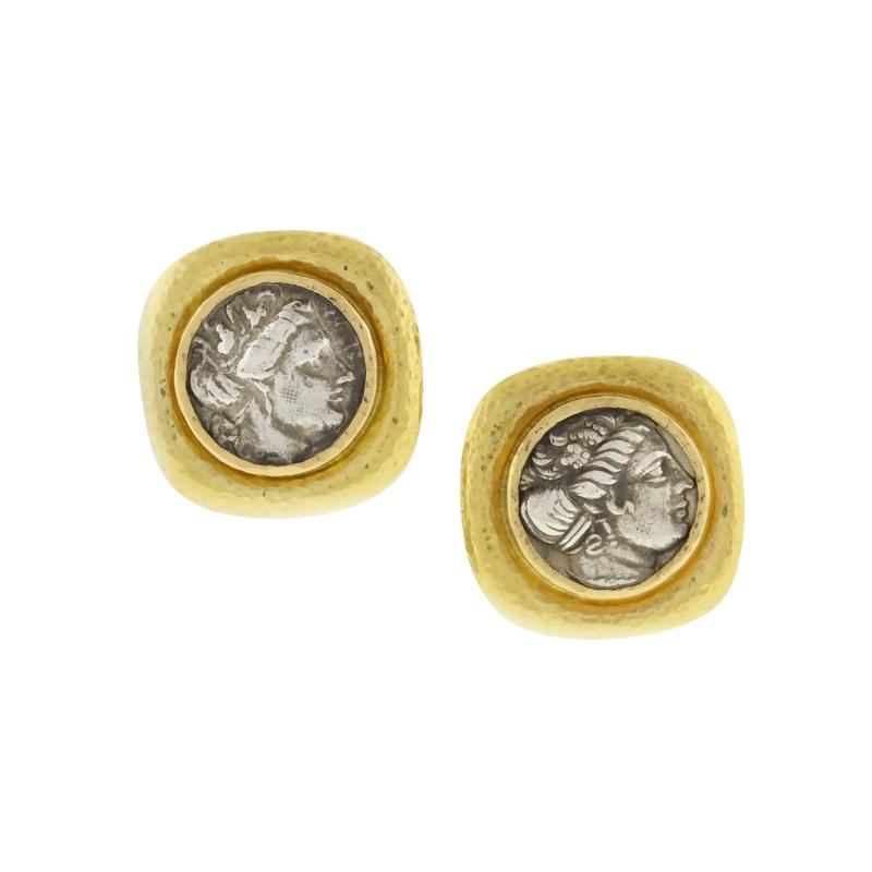 Elizabeth Locke ELIZABETH LOCKE ANCIENT COIN EARRINGS
