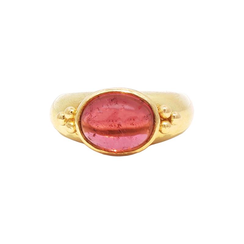 Elizabeth Locke Elizabeth Locke Cabochon Tourmaline Ring