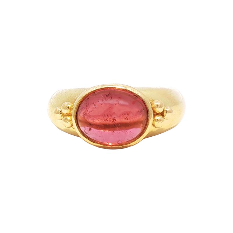 Elizabeth Locke Elizabeth Locke Cabochon Tourmaline Ring