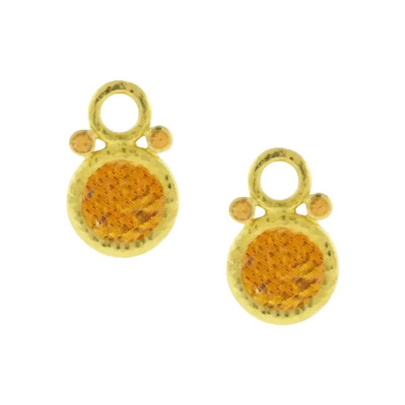 Elizabeth Locke Elizabeth Locke Citrine and Spessartite Earring Charms