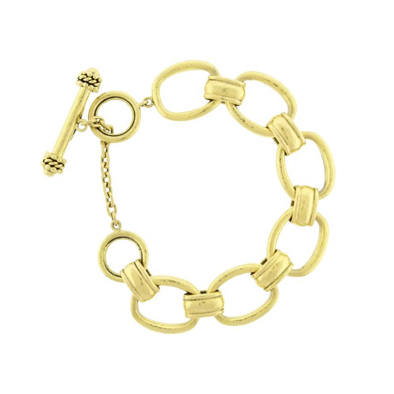 Elizabeth Locke Elizabeth Locke Oval Link Open Bracelet