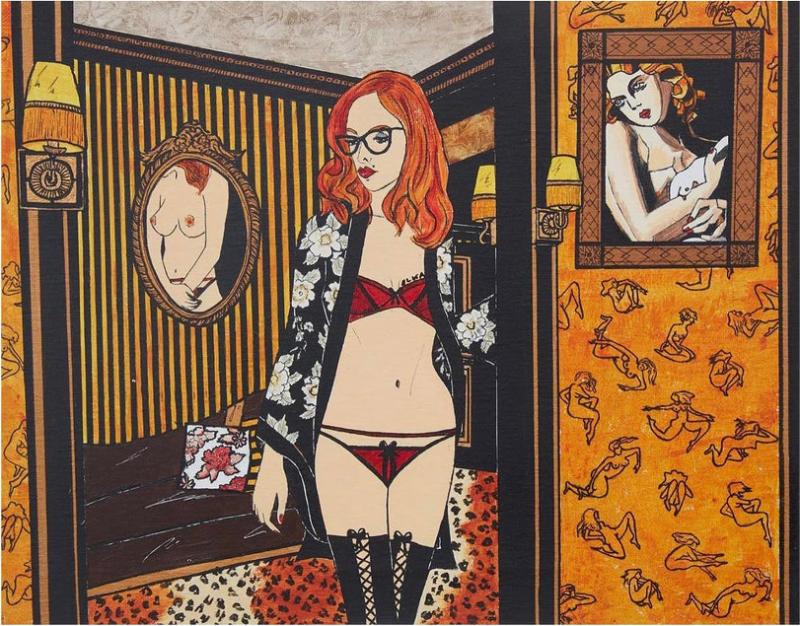 Elka Leopard French Expressionist Oil Painting