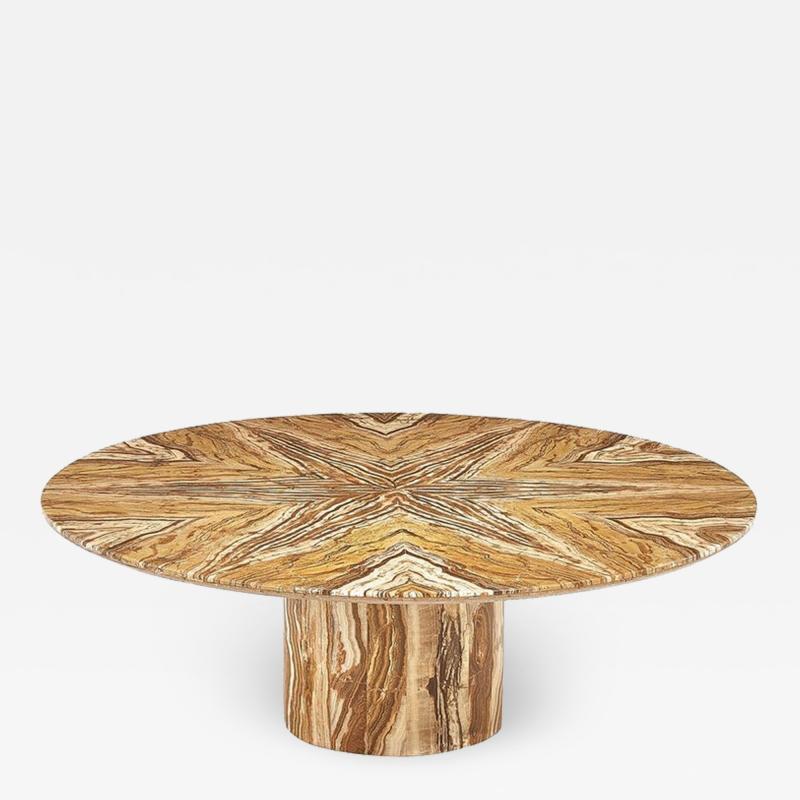 Ello Italian Onyx Coffee Table by Stone International 1979