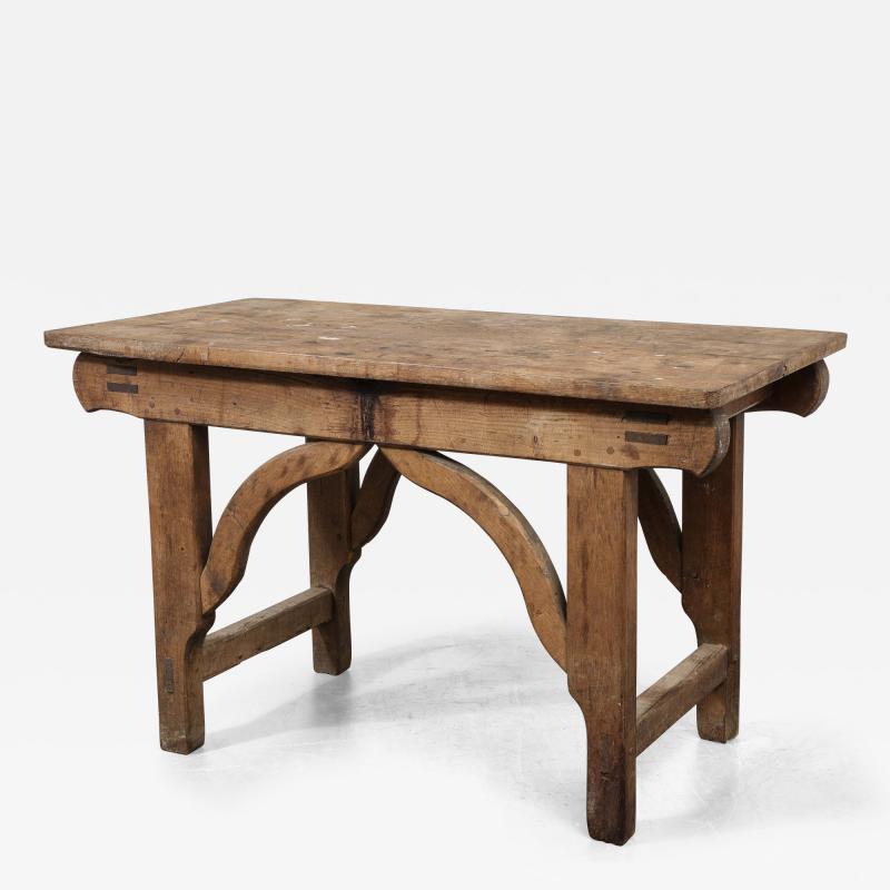 Elm Farmhouse Table England 19th C 