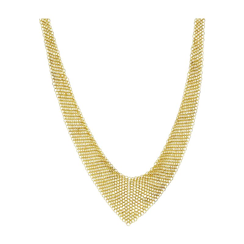 Elsa Peretti Tiffany Co Elsa Peretti Gold Mesh Scarf Necklace