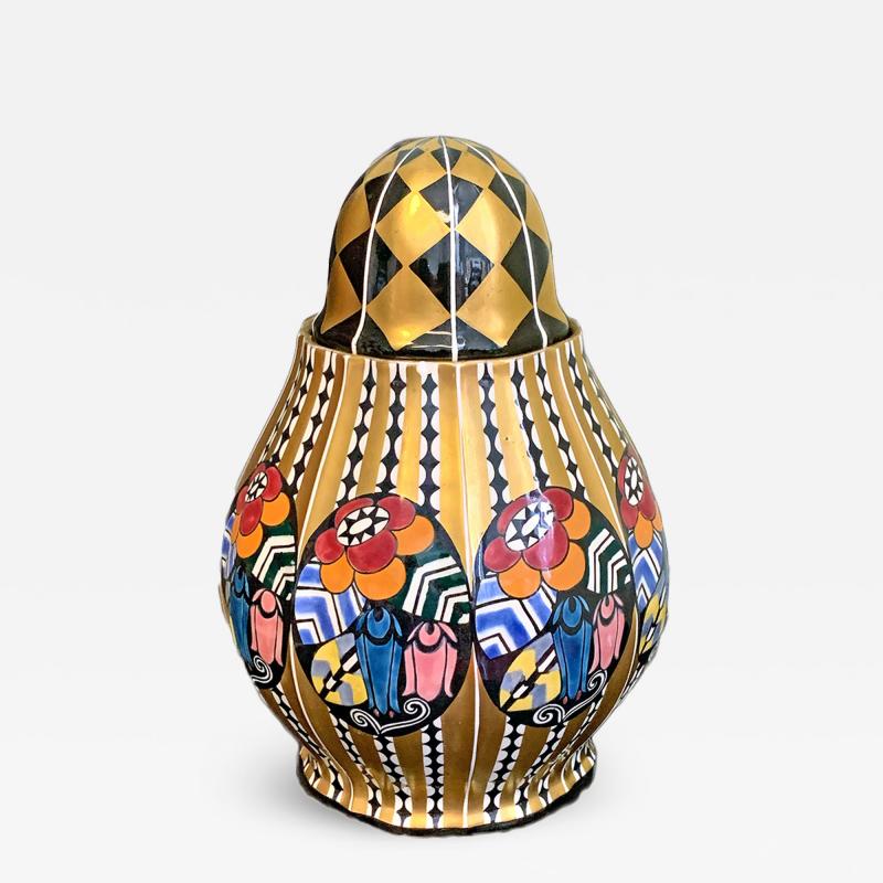 Emanuel Josef Margold Lidded Urn with Geometric Motifs by Emanuel Josef Margold porcelain