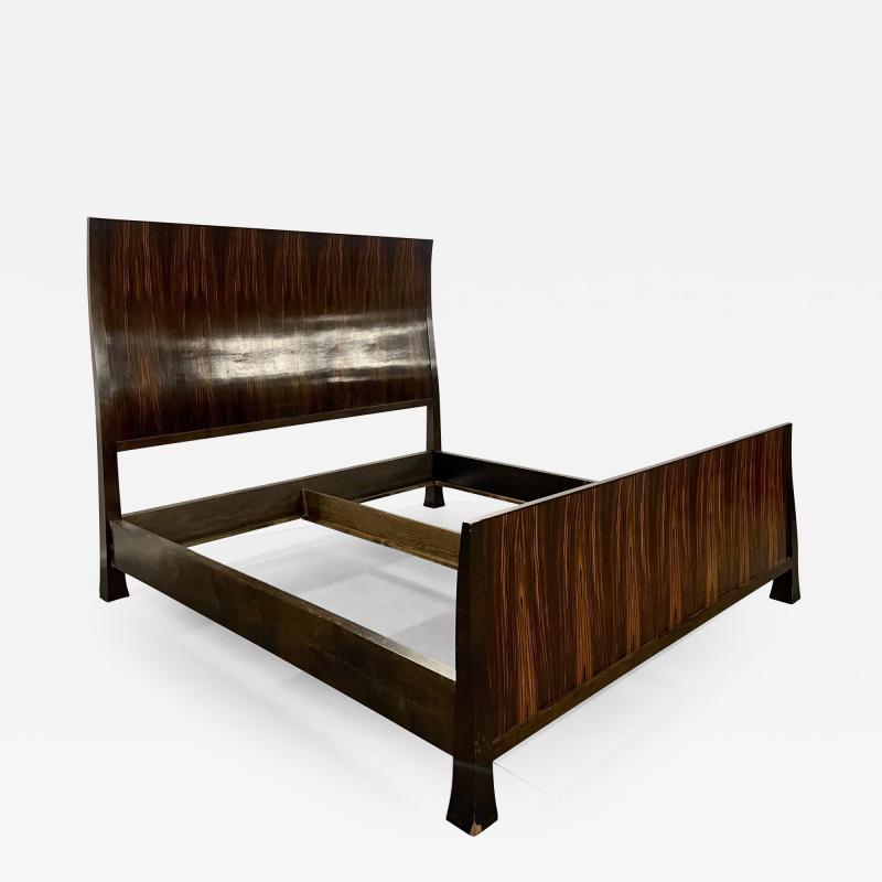 Emile Jacques Ruhlmann Mid Century Modern King Sized Bed Frame Rosewood France