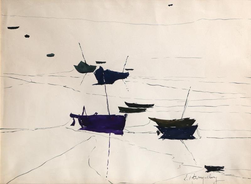 Emile Rampelberg Boat Silhouettes