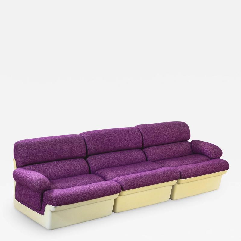 Emilio Guarnacci Guarnacci Padovano and Vagnoni for 1P Attr Modular Sofa 70s