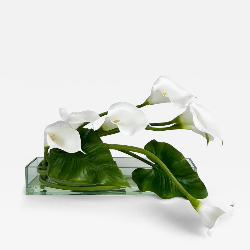 Emilio Robbia Cala Lily Sculptural Floral Arrangement Centerpiece