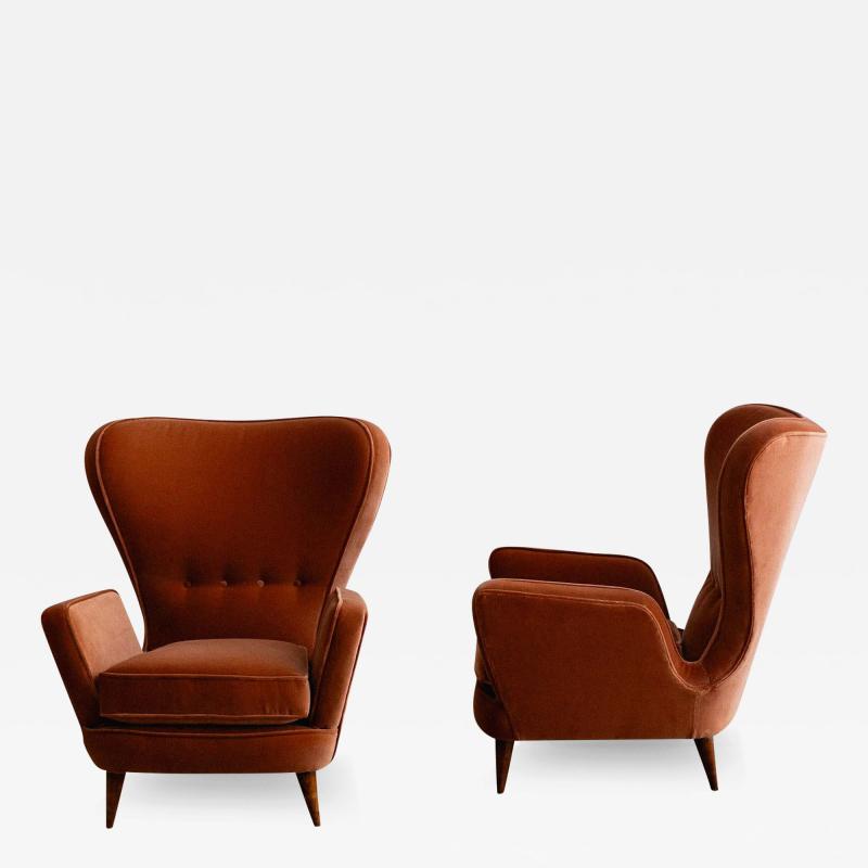 Emilio Sala e Giorgio Madini Sala Madini Petite Armchairs by Emilio Sala Giorgio Madini a Pair