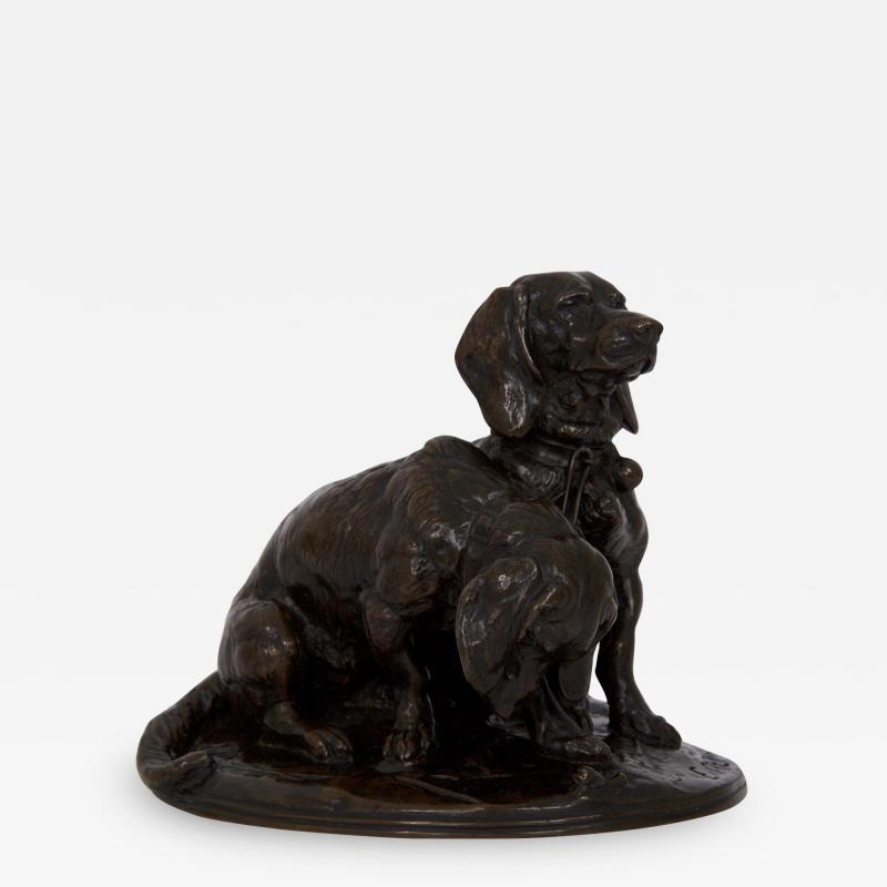 Emmanuel Fremiet Ravegeot et Ravageole Bronze Sculpture by Emmanuel Fremiet