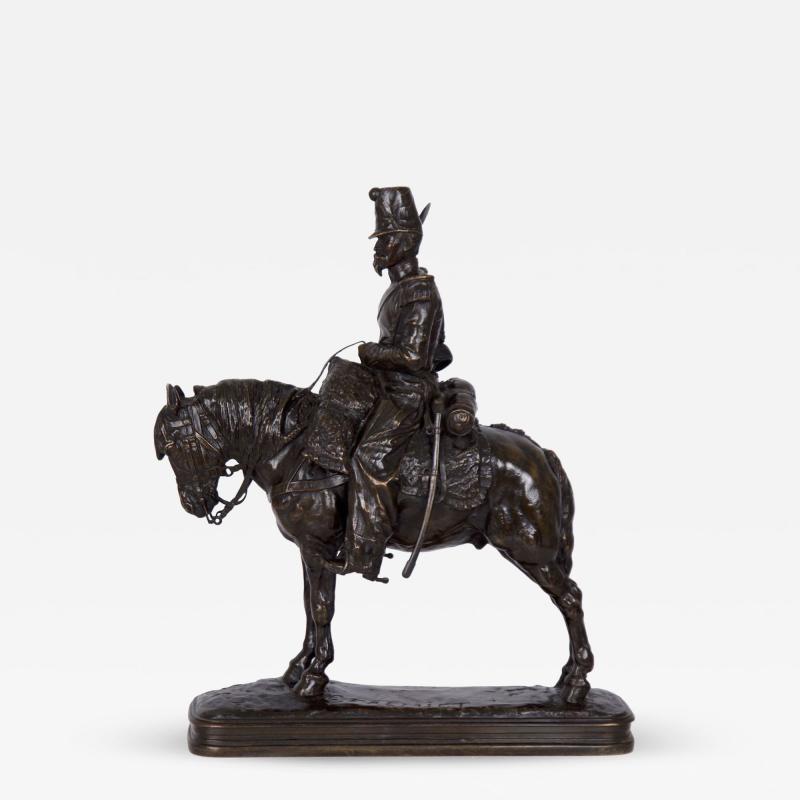 Emmanuel Fremiet Soldier on Horseback bronze sculpture Emmanuel Fremiet French 1824 1910 