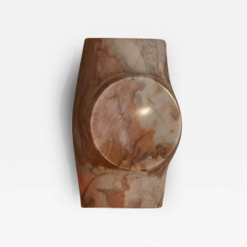 Emmanuel Levet Stenne Kuros pink marble wall light by Emmanuel Levet Stenne