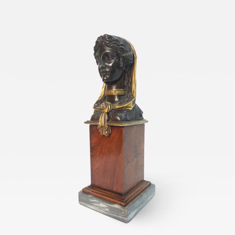 Empire Gilt and Patinated Bronze Sculpture