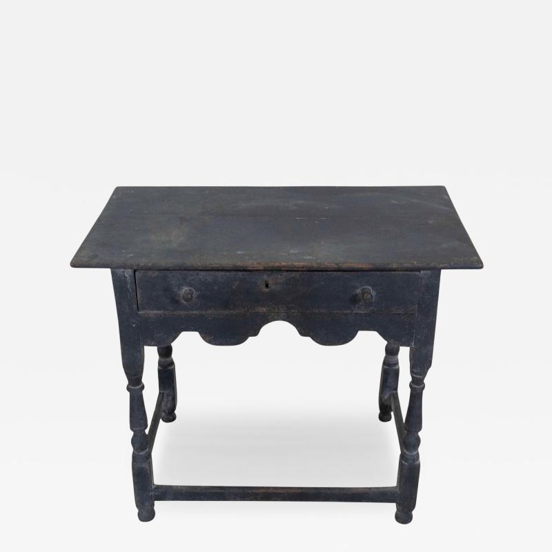 English 18th Century Painted Oak Side Table