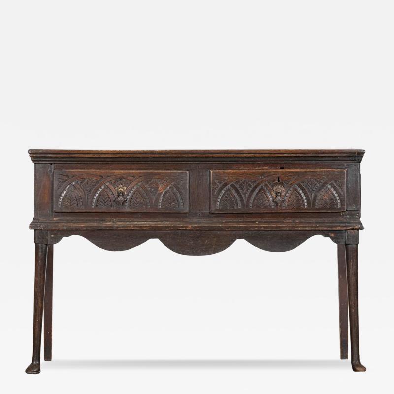 English 18thC Oak Dresser Base