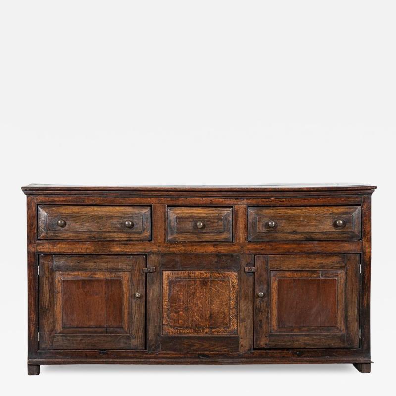 English 18thC Vernacular Oak Dresser Base