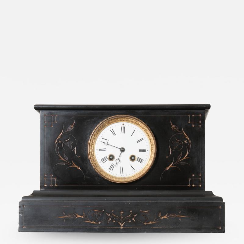 English 19th Century Aesthetic Movement Marble Mantel Clock