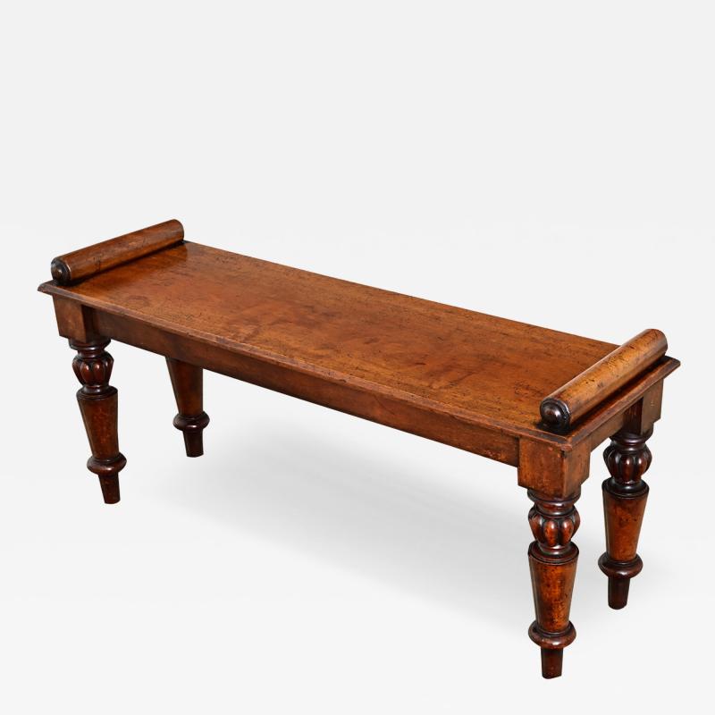 English 19th Century Mahogany Window Seat