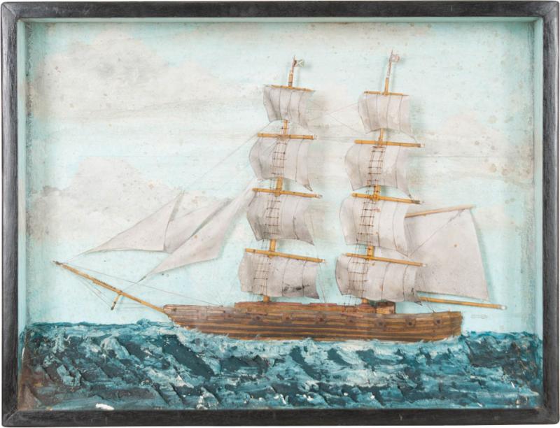 English 19th Century Nautical Diorama