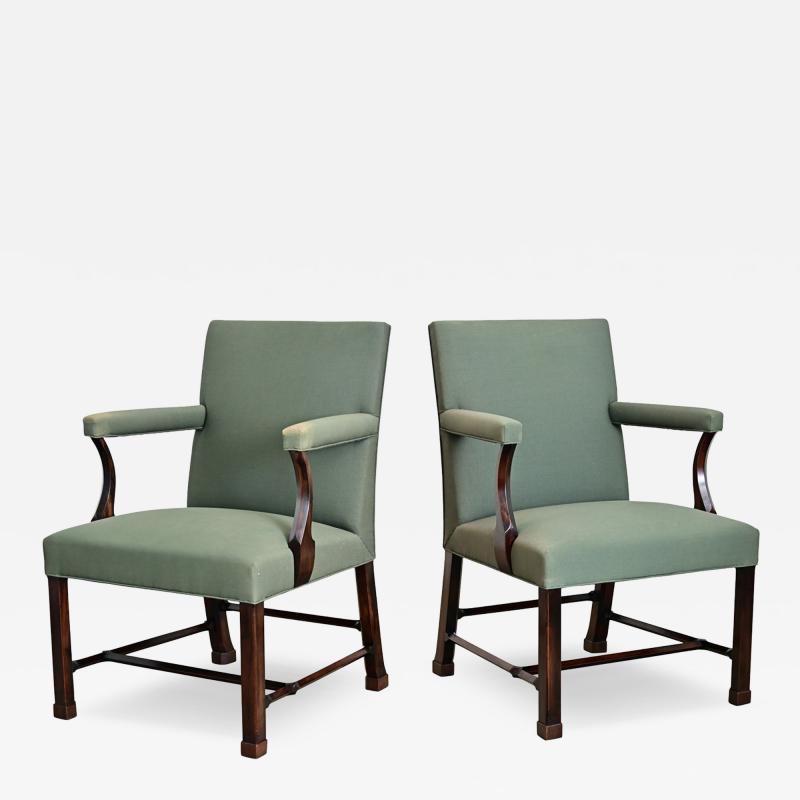 English 19th Century Pair of Georgian Armchairs