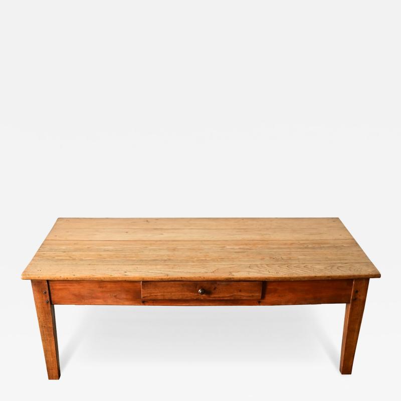 English 19th Century Pine Beech Low Table