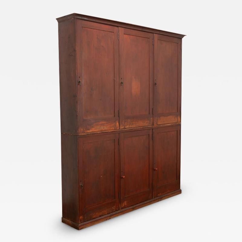 English 19th Century Pine Painted Butler s Pantry