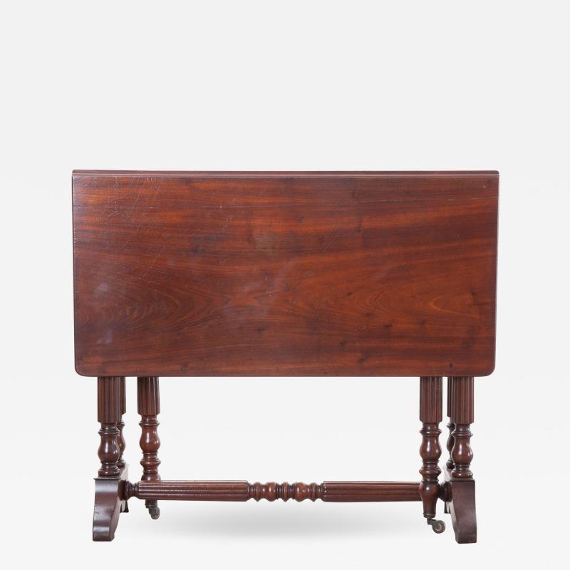 English 19th Century Regency Mahogany Drop Leaf Table