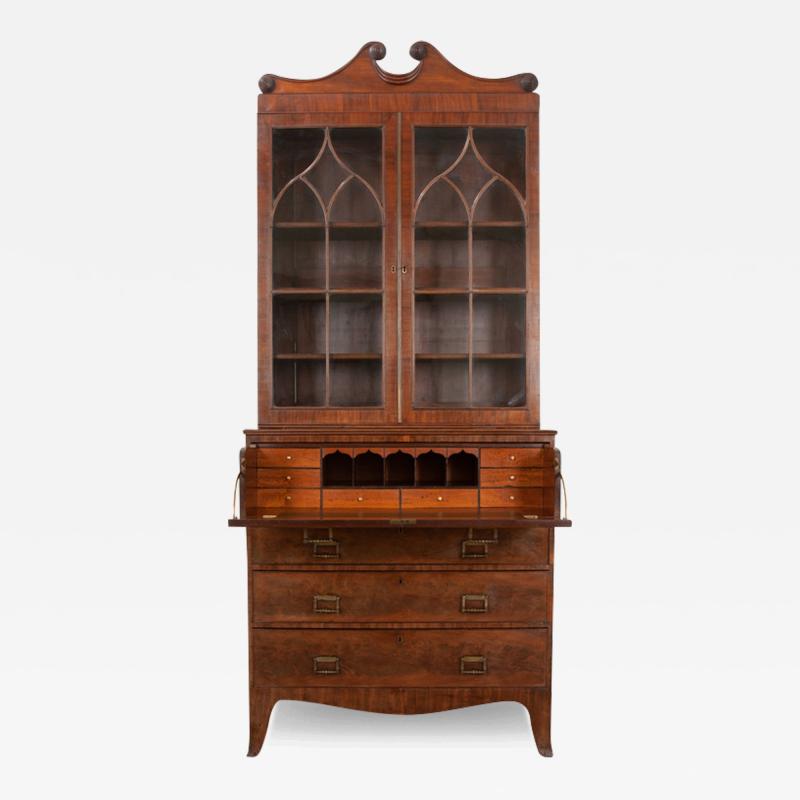 English 19th Century Regency Mahogany Secretary