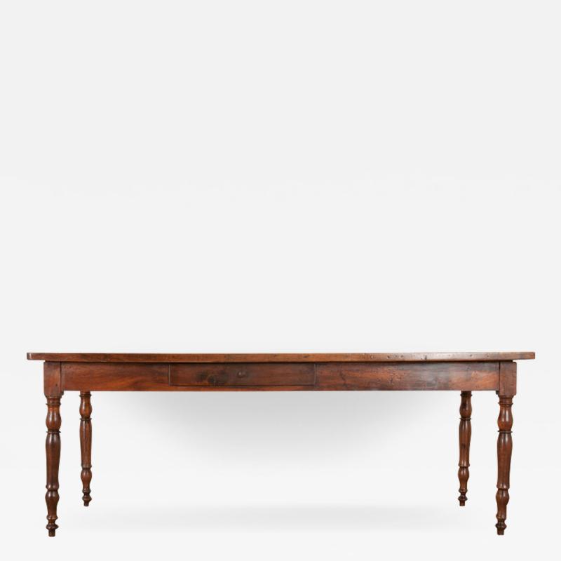 English 19th Century Walnut Farm Table