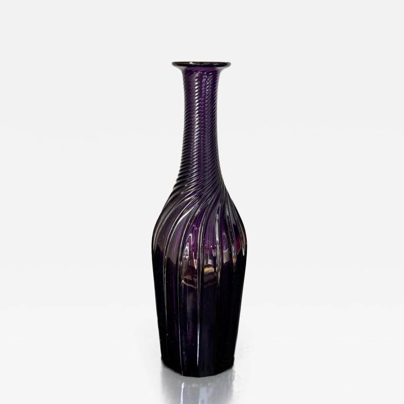 English 19th century amethyst turned bottle