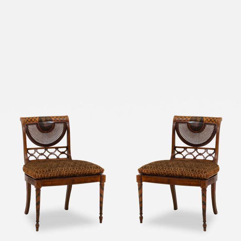 English Adam Satinwood 7 Piece Living Room Set