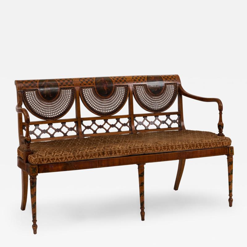 English Adam Satinwood Loveseat