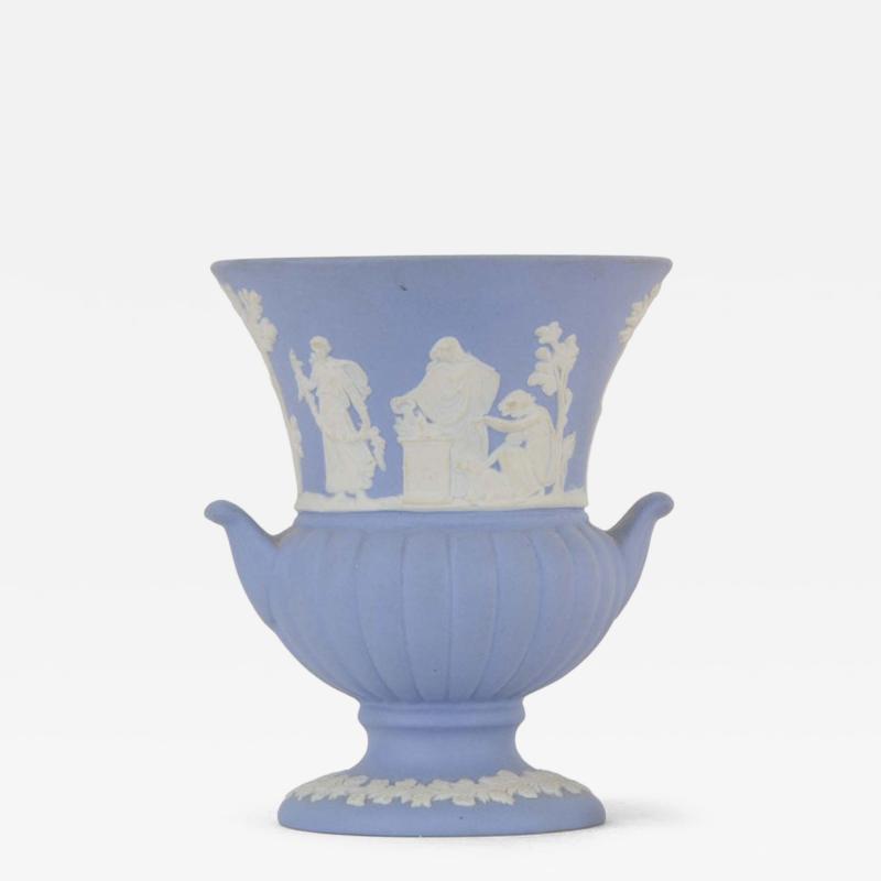 English Adam Style Wedgwood Light Blue Urn Vase