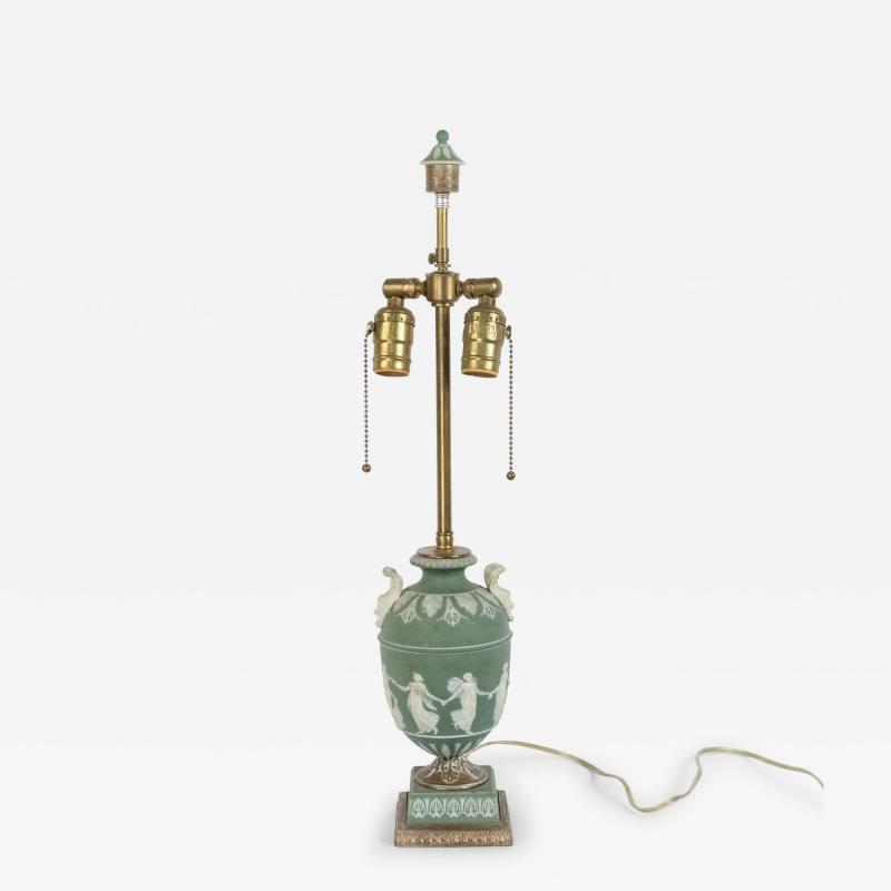 English Adam Style Wedgwood Porcelain Table Lamp