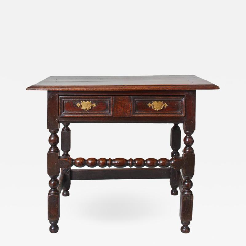 English Baroque Bobbin Turned Oak Table