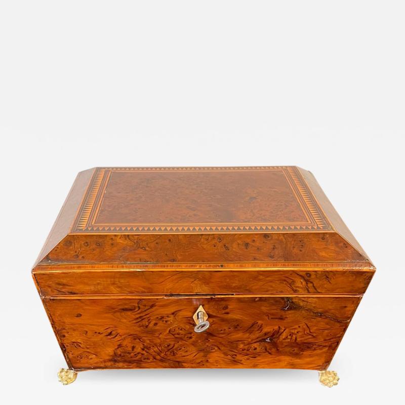 English Birdseye Maple Sewing Box