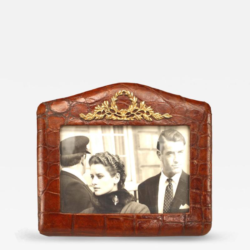 English Brown Crocodile Picture Frame