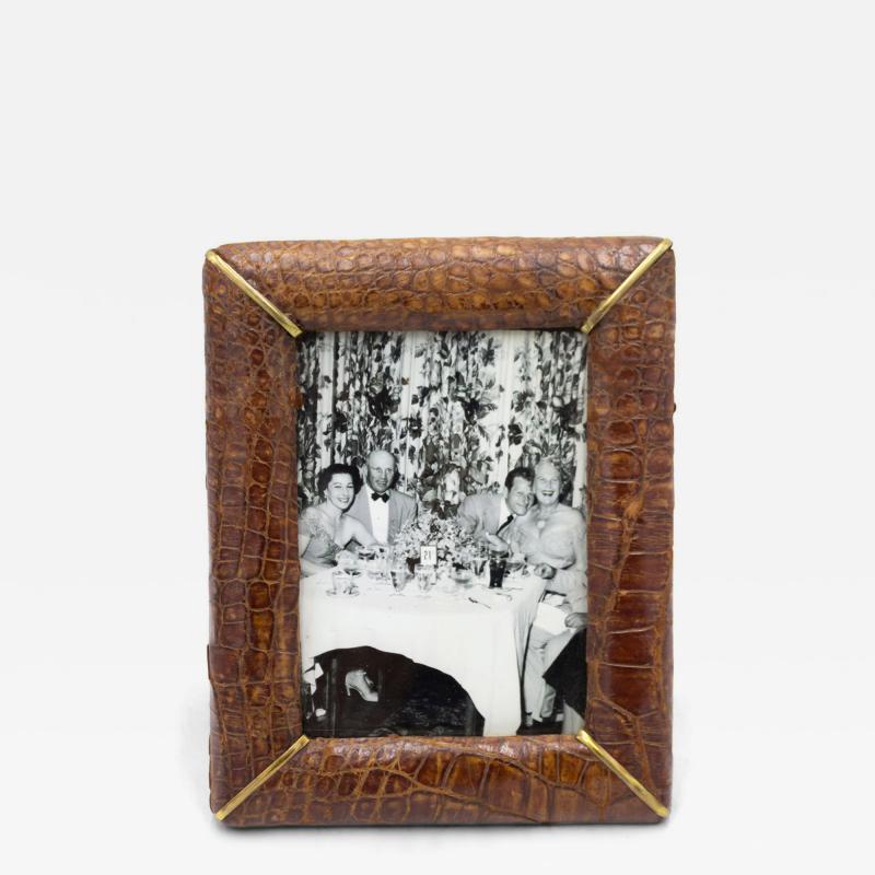 English Brown Crocodile Picture Frame