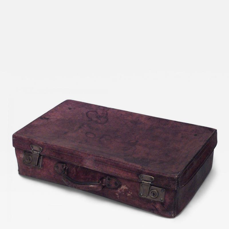 English Brown Leather Valise